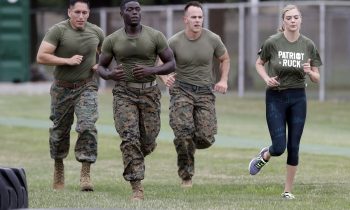 Marines Fitness Instructor Puts Kate Upton through Her Paces