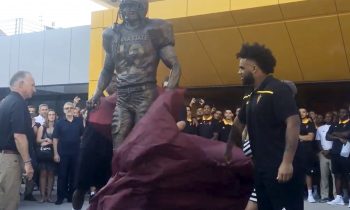 Arizona State Unveils Tillman Statue at Sun Devil Stadium